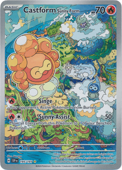 Castform Sunny Form - 195/191 - Illustration Rare