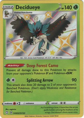 Decidueye - SV003/SV122 - Shiny Rare