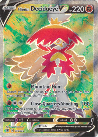 Hisuian Decidueye V - 173/189 - Full Art Ultra Rare