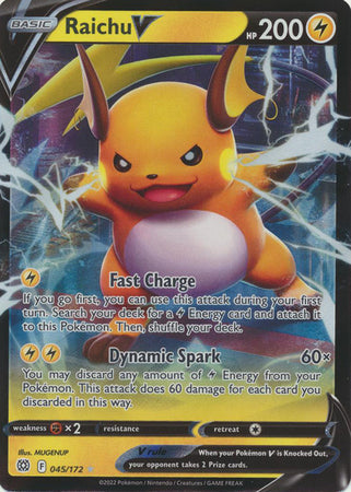 Raichu V - 045/172 - Ultra Rare
