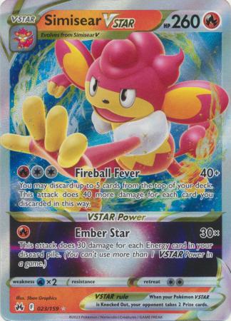 Simisear VSTAR - 023/159 - Ultra Rare