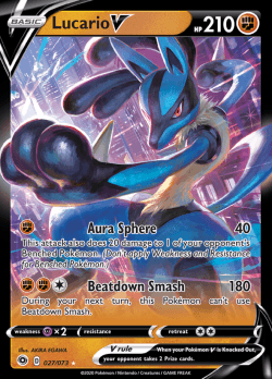 Lucario V - 027/073 - Ultra Rare