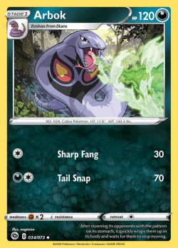 Arbok - 034/073 Uncommon