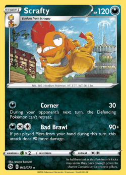 Scrafty - 042/073 Rare