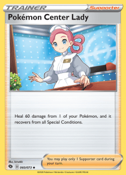 Pokemon Center Lady - 060/073 Uncommon