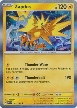 Zapdos - 065/167 - Rare