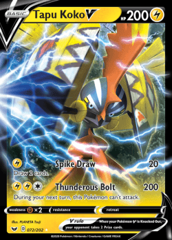 Tapu Koko V - 072/202 - Ultra Rare