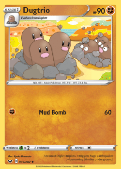 Dugtrio - 093/202 Uncommon