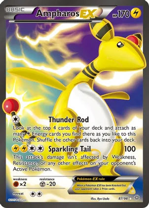 Ampharos EX (87 Full Art) - XY - Ancient Origins (AOR)