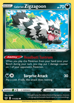 Galarian Zigzagoon - 117/202 Common