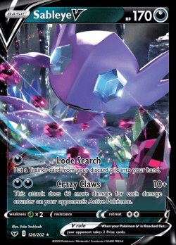 Sableye V - 120/202 - Ultra Rare