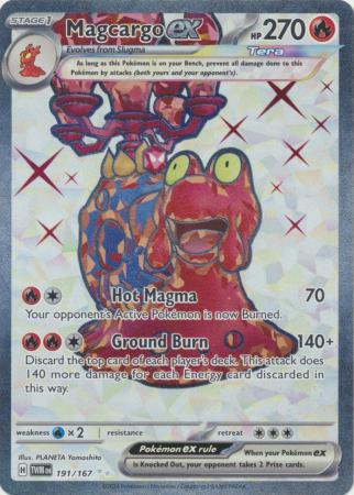 Magcargo ex - 191/167 - Full Art Ultra Rare