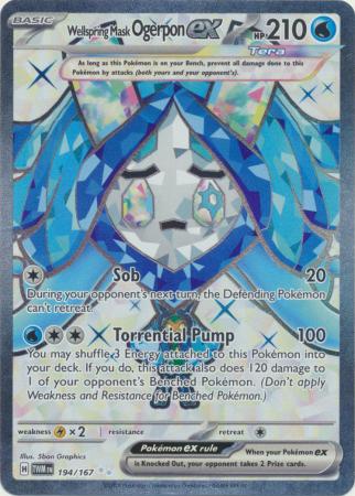 Wellspring Mask Ogerpon ex - 194/167 - Full Art Ultra Rare