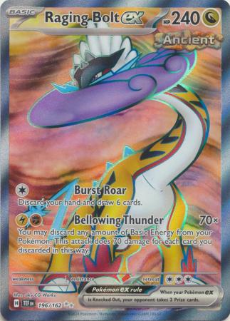 Raging Bolt ex - 196/162 - Full Art Ultra Rare