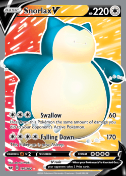 Snorlax V - 197/202 - Ultra Rare