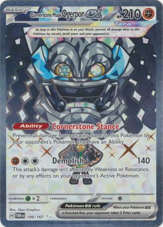 Cornerstone Mask Ogerpon ex - 199/167 - Full Art Ultra Rare