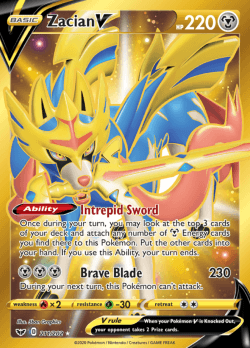 Zacian v - 211/202 - Secret Rare