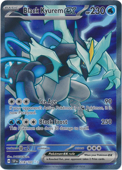 Black Kyurem ex - 218/191 - Full Art Ultra Rare