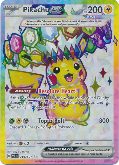 Pikachu ex - 219/191 - Full Art Ultra Rare