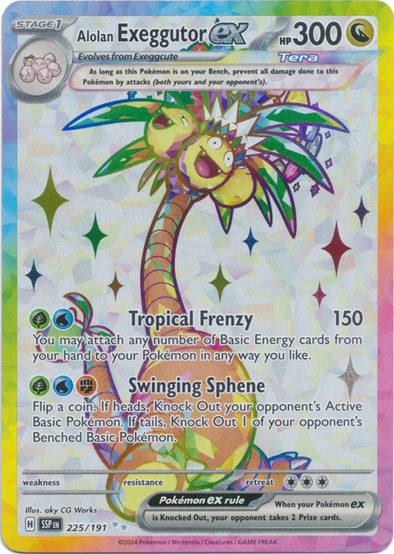 Alolan Exeggutor ex - 225/191 - Full Art Ultra Rare