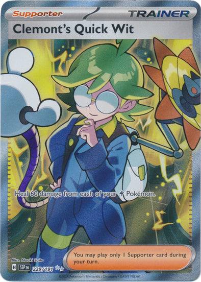 Clemont's Quick Wit - 229/191 - Full Art Ultra Rare