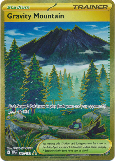 Gravity Mountain - 250/191 - Gold Secret Rare