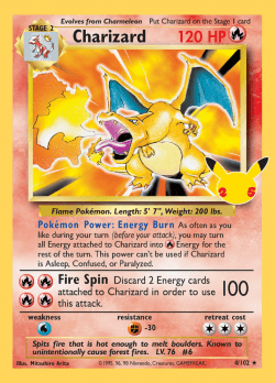 Charizard - 027/025 - Ultra Rare Classic Collection