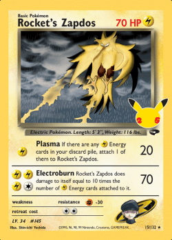 Rocket's Zapdos - 032/025 - Ultra Rare Classic Collection