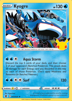 Kyogre - 003/025 - Rare