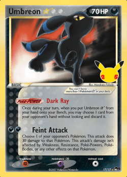 Umbreon Gold Star  - 040/025 - Ultra Rare Classic Collection