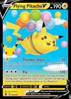 Flying PIkachu v - 006/025 - Ultra Rare