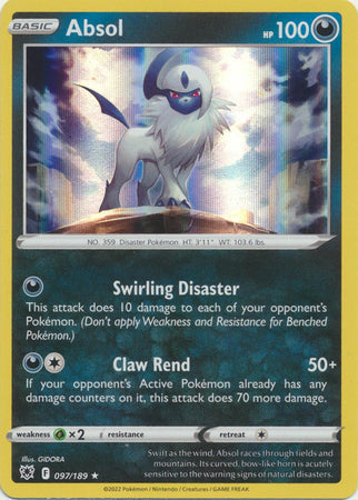 Absol - 097/189 - Holo Rare