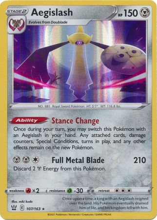 Aegislash - 107/163 - Holo Rare