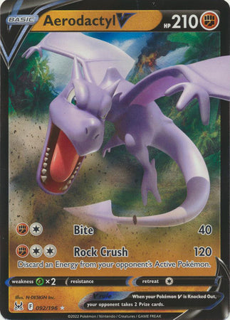 Aerodactyl V - 092/196 - Ultra Rare