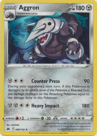 Aggron - 089/159 - Holo Rare