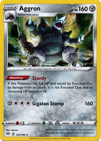 Aggron - 123/189 - Holo Rare