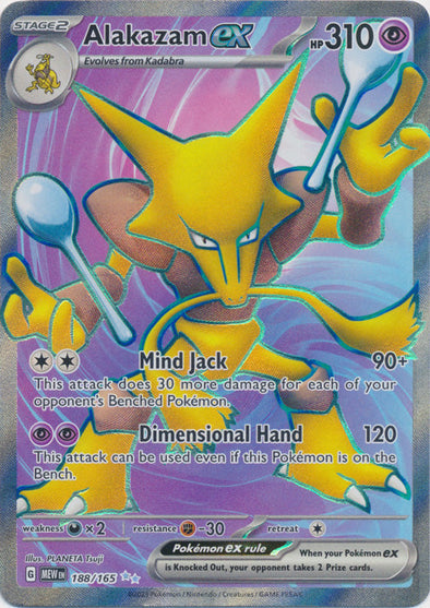 Alakazam ex - 188/165 - Full Art Ultra Rare