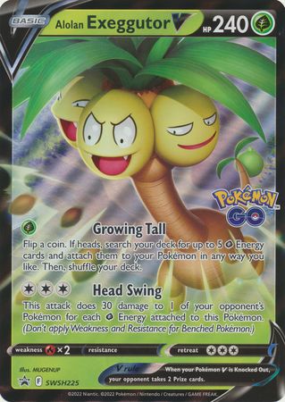 Alolan Exeggutor V - SWSH225 - Ultra Rare Promo