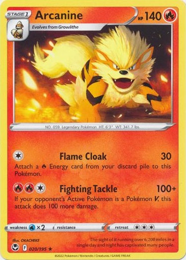 Arcanine - 020/195 - Rare