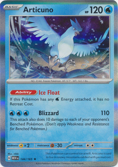 Articuno - 144/165 - Rare