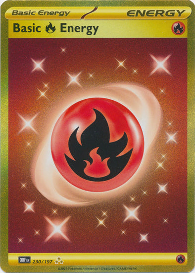 Basic Fire Energy - 230/197 - Gold Secret Rare