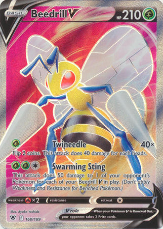 Beedrill V - 160/189 - Full Art Ultra Rare