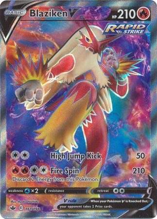 Blaziken V - 161/198 - Full Art Ultra Rare