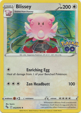 Blissey - 052/078 - Holo Rare