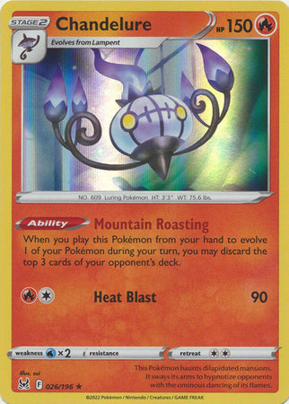 Chandelure - 026/196 - Holo Rare