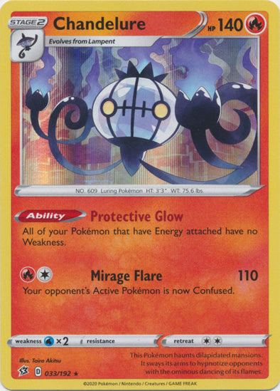 Chandelure - 033/192 - Holo Rare