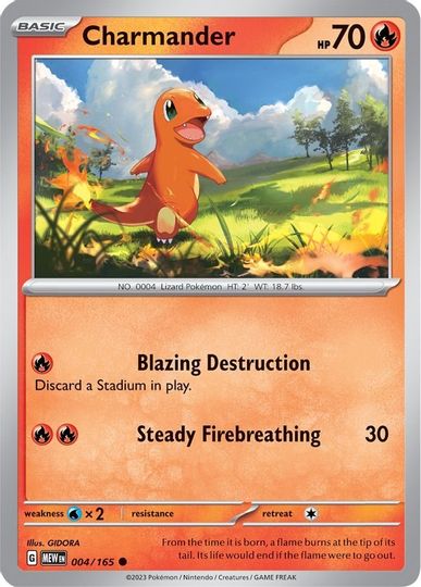 Charmander - 004/165 - Common