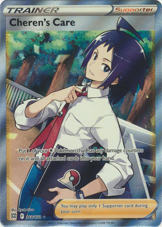 Cheren's Care - 168/172 - Full Art Ultra Rare