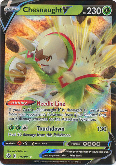 Chesnaught V - 015/195 - Ultra Rare