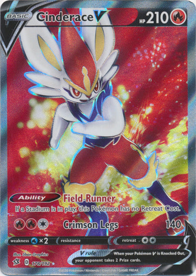 Cinderace V - 178/192 - Full Art Ultra Rare